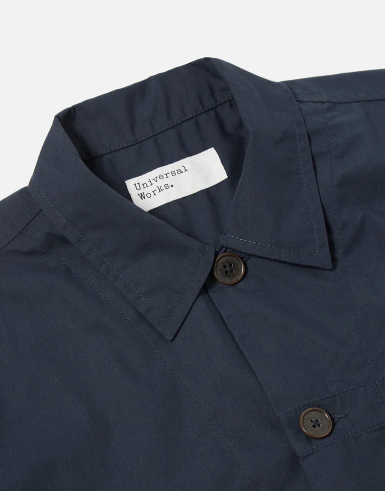 Universal Works Tech Overshirt In Navy Recycled Poly Tech