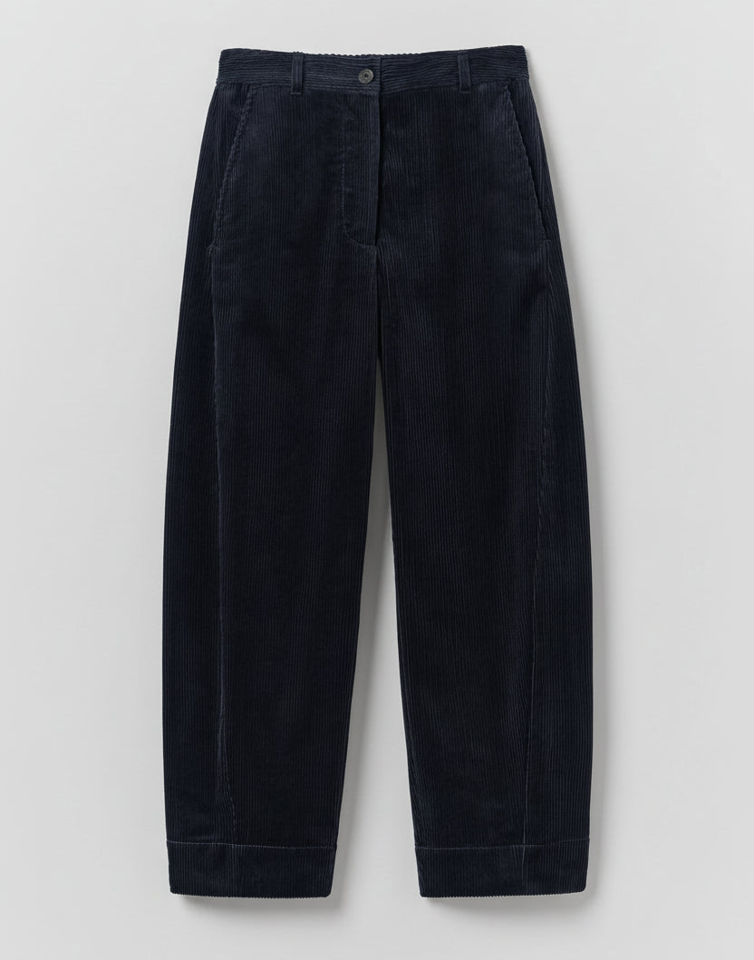 Toast Twisted Seam Cord Trousers Dark Navy