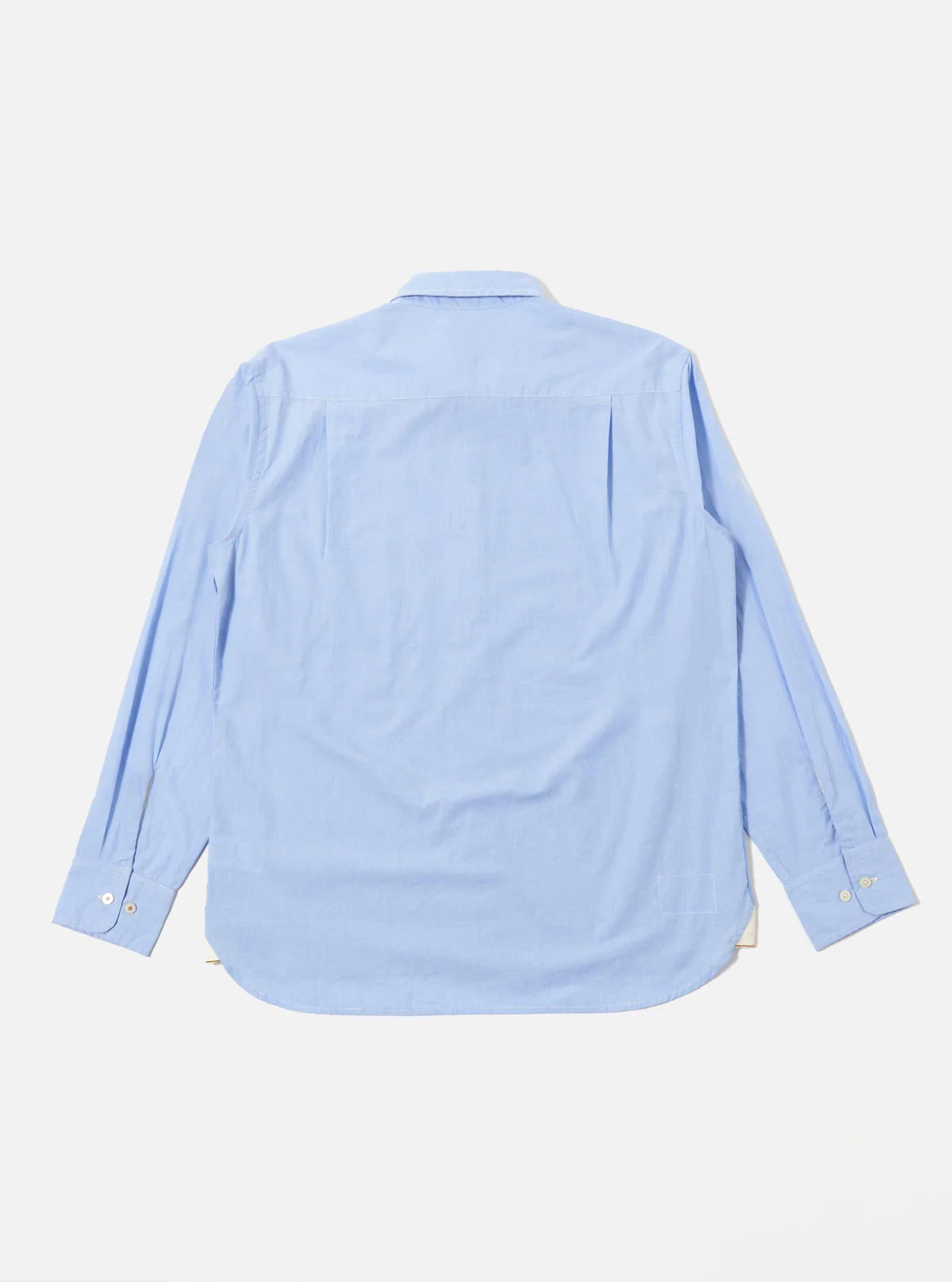 Universal Works Fil A Fil Mixed Square Pocket Shirt Sky/Blue