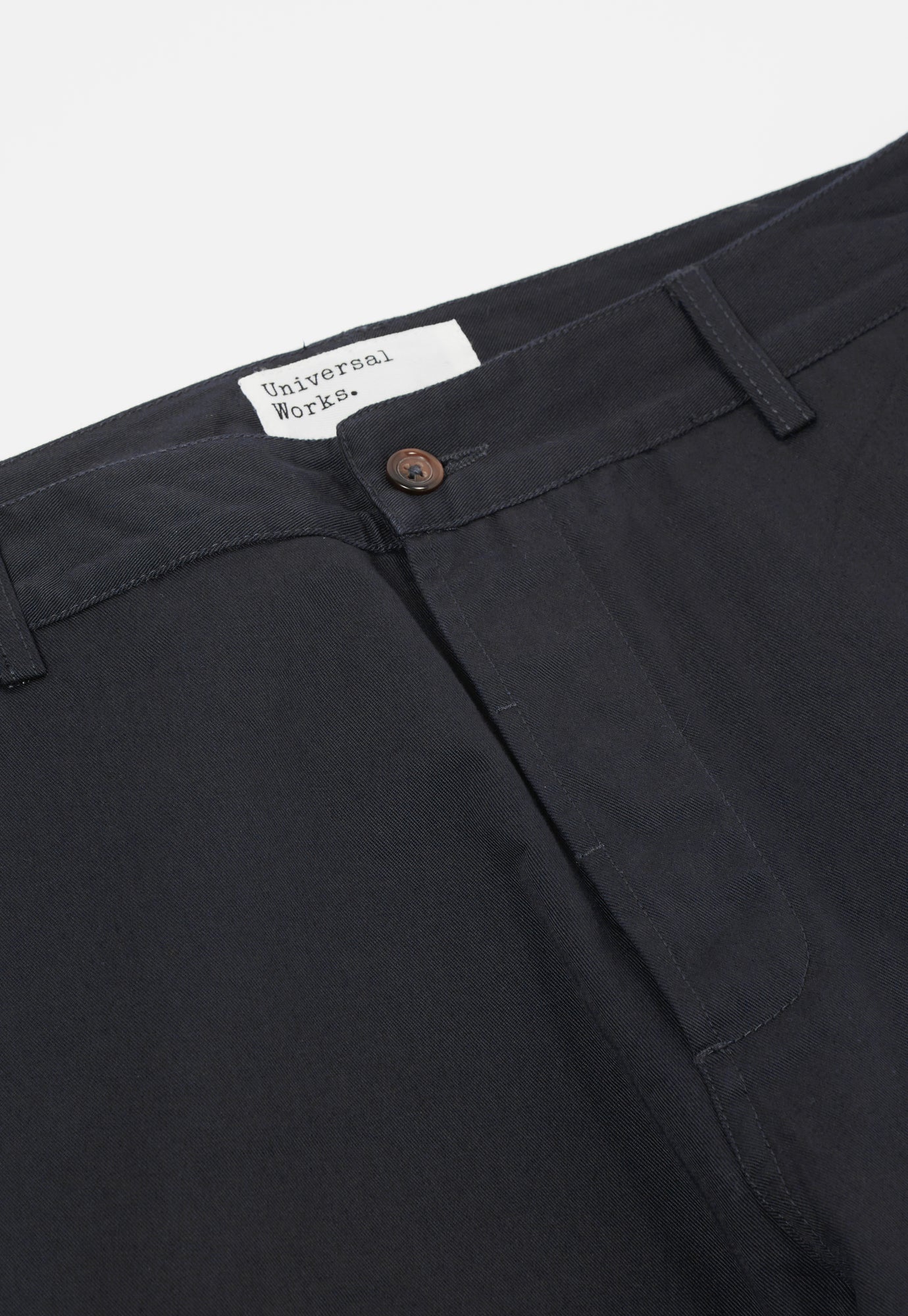 Universal Works Military Chino In Black Twill