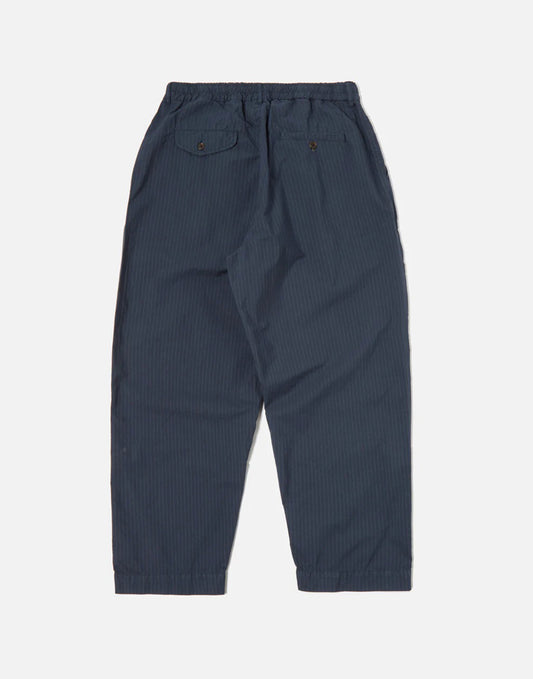 Universal Works Oxford Pant In Navy Nearly Pinstripe