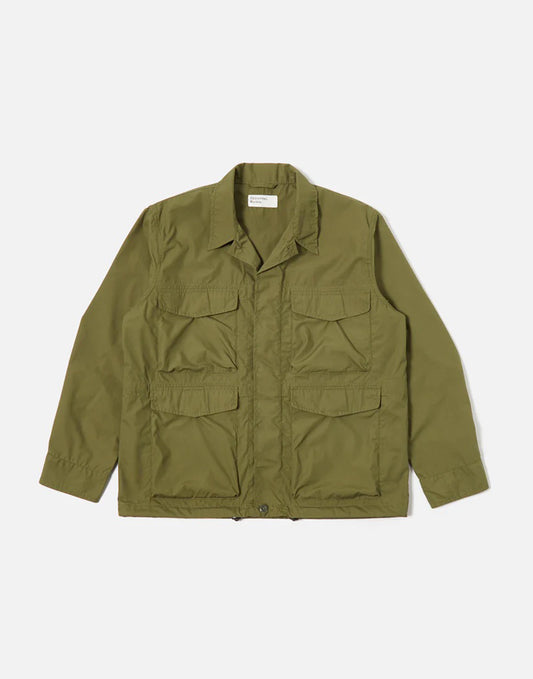 Universal Works Parachute Field Jacket In Olive Recycled Poly Tech