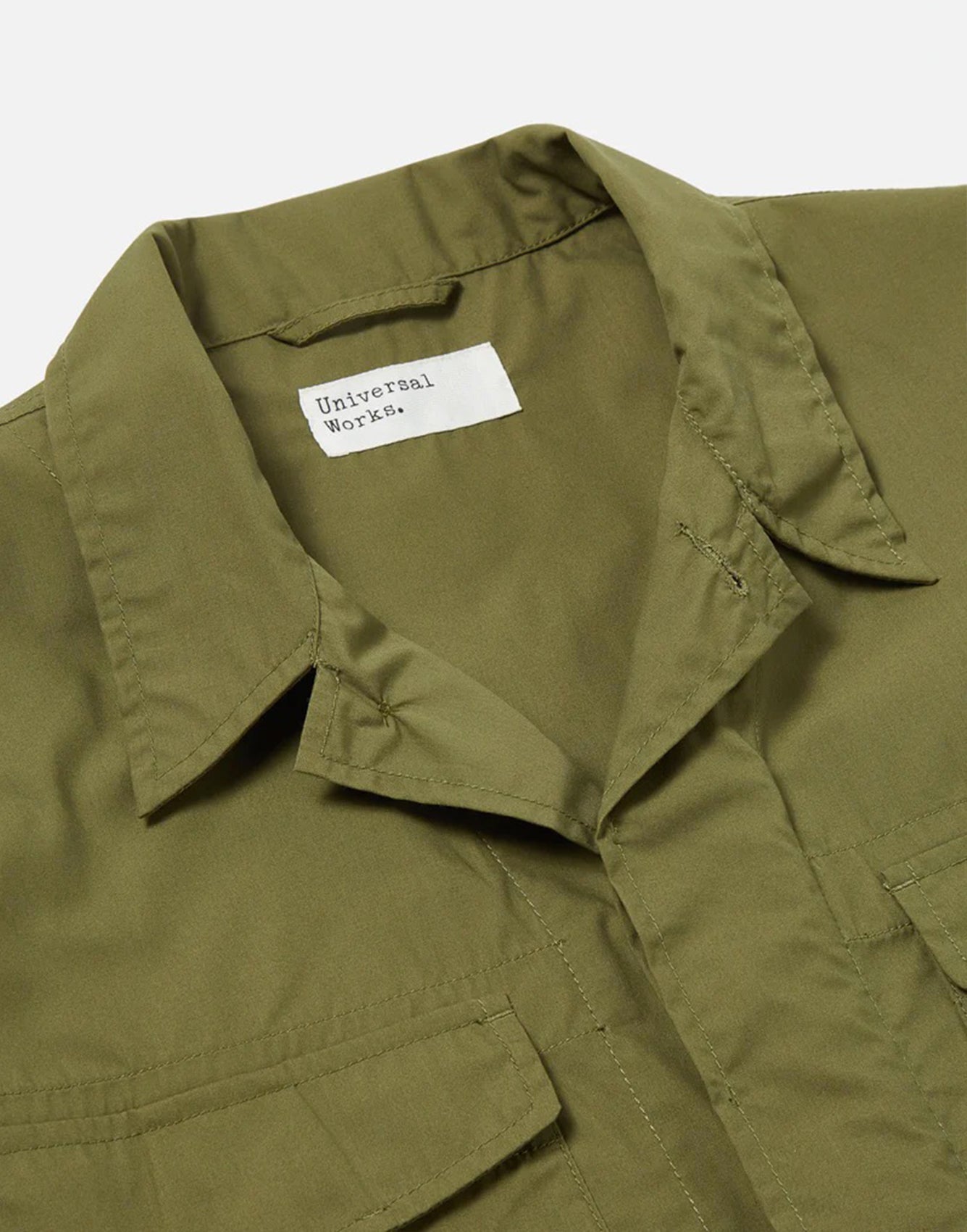 Universal Works Parachute Field Jacket In Olive Recycled Poly Tech