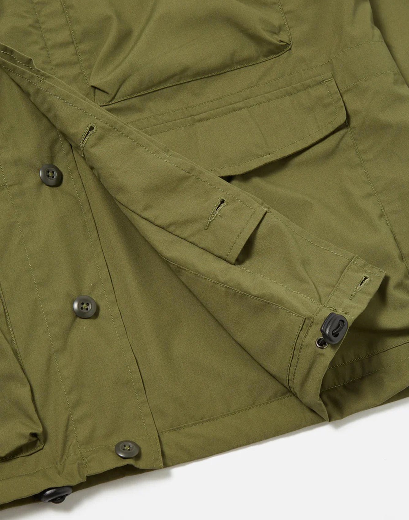 Universal Works Parachute Field Jacket In Olive Recycled Poly Tech