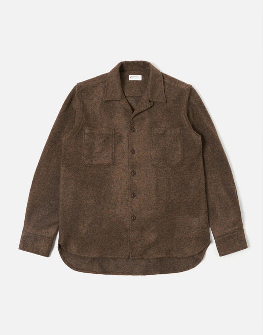 Universal Works Work Shirt in Bark Dam Marl