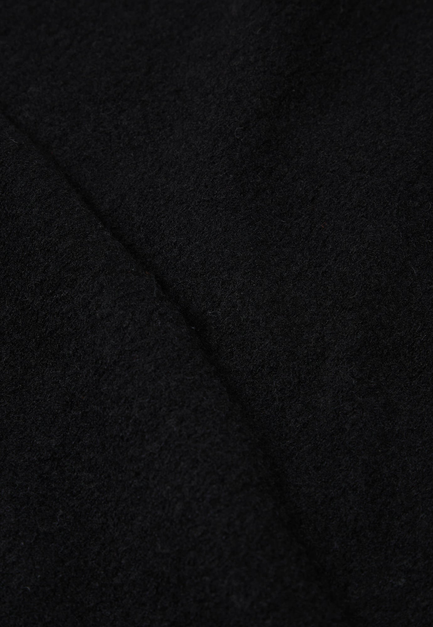 Universal Works Zip Waistcoat In Black Wool Fleece
