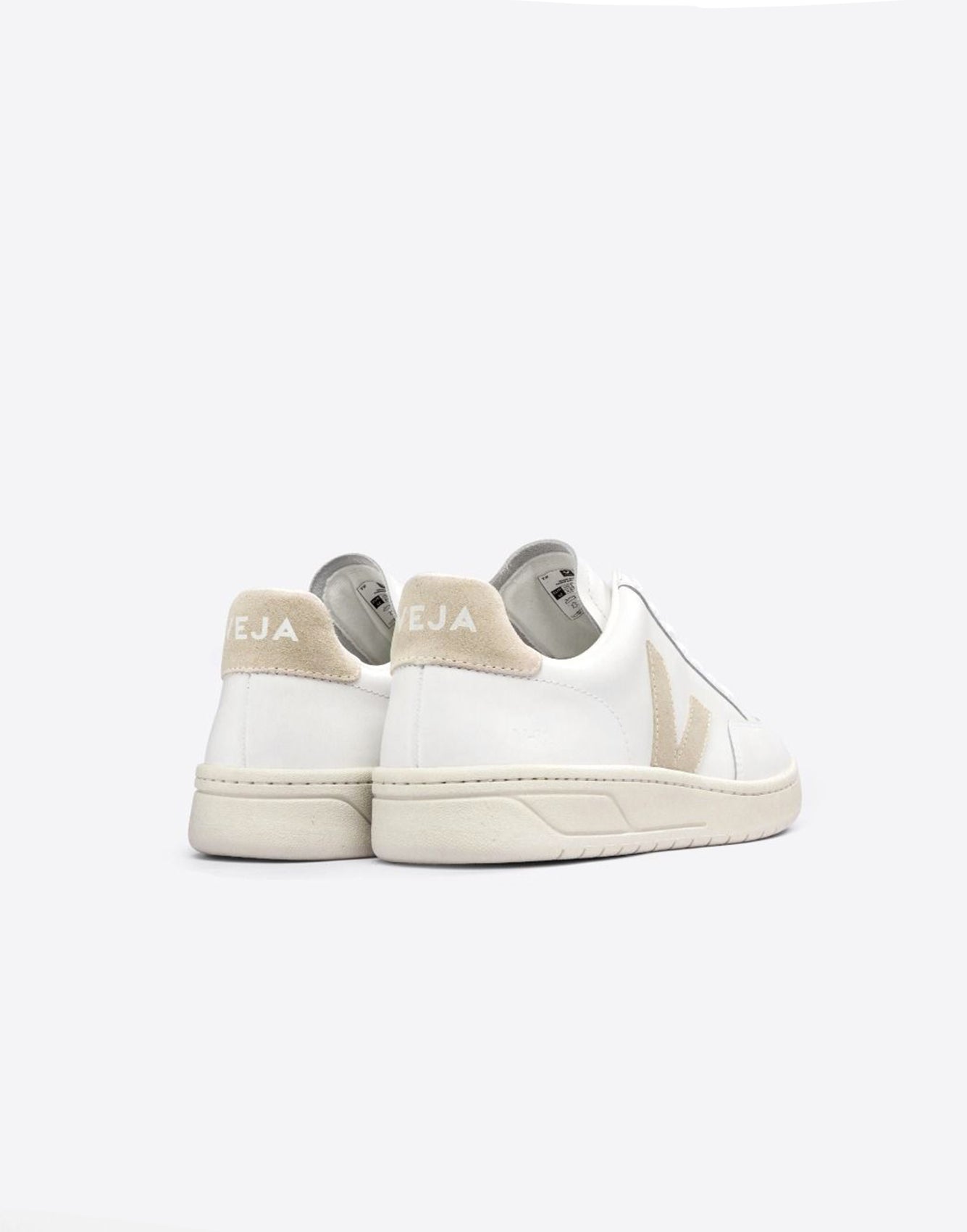 VEJA V-12 Leather White Sable