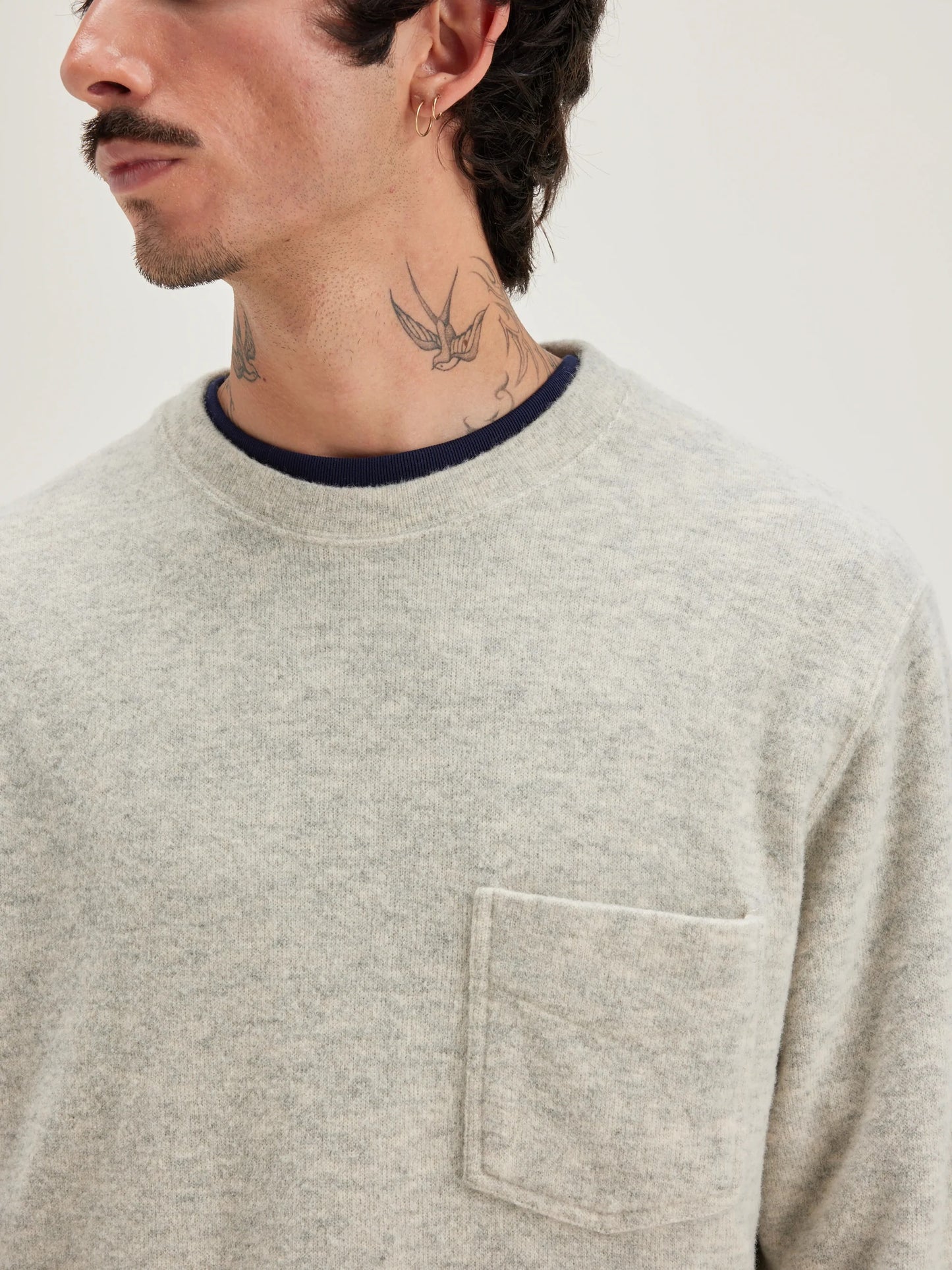 Bellerose Velo Crew-Neck Sweatshirt H.Grey