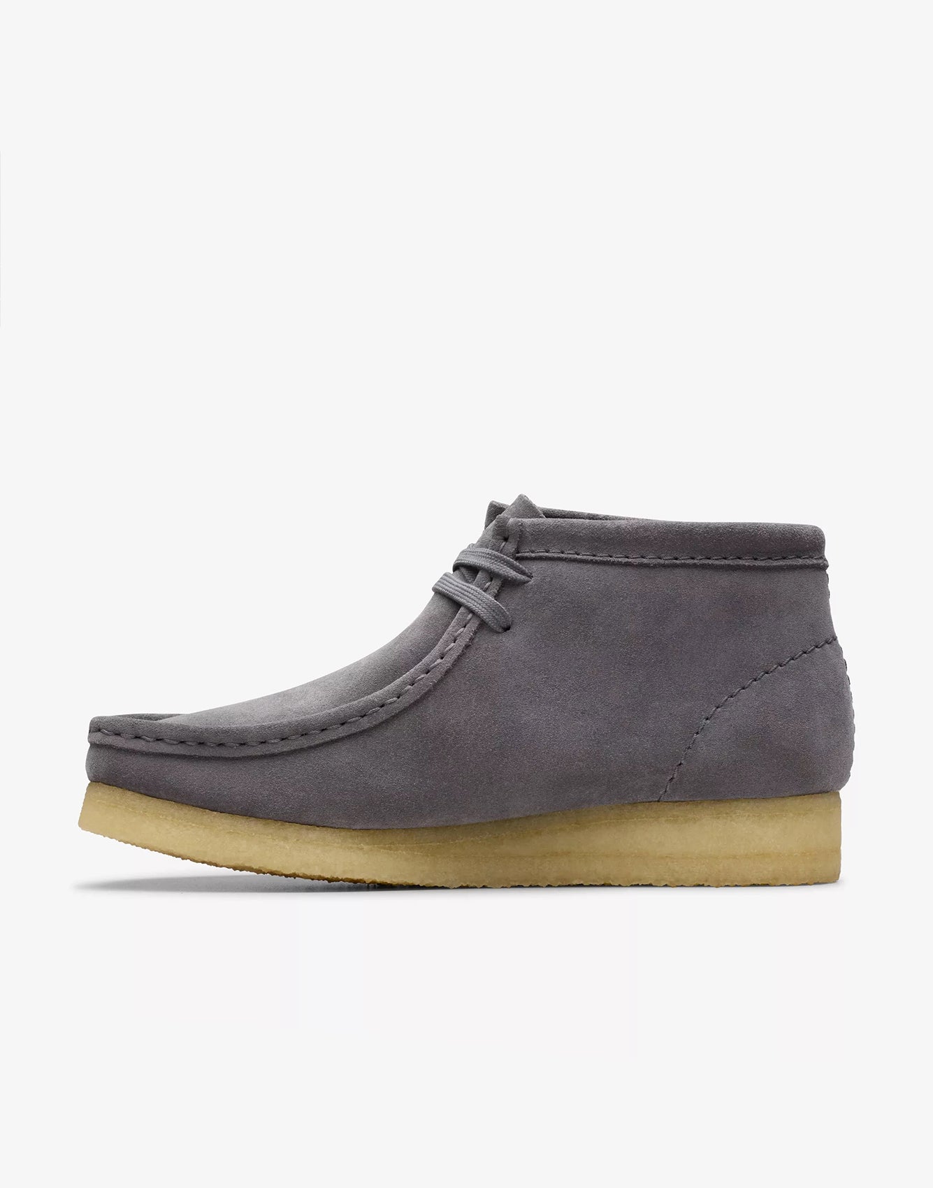 Clarks Wallabe Boot Grey/Blue Suede