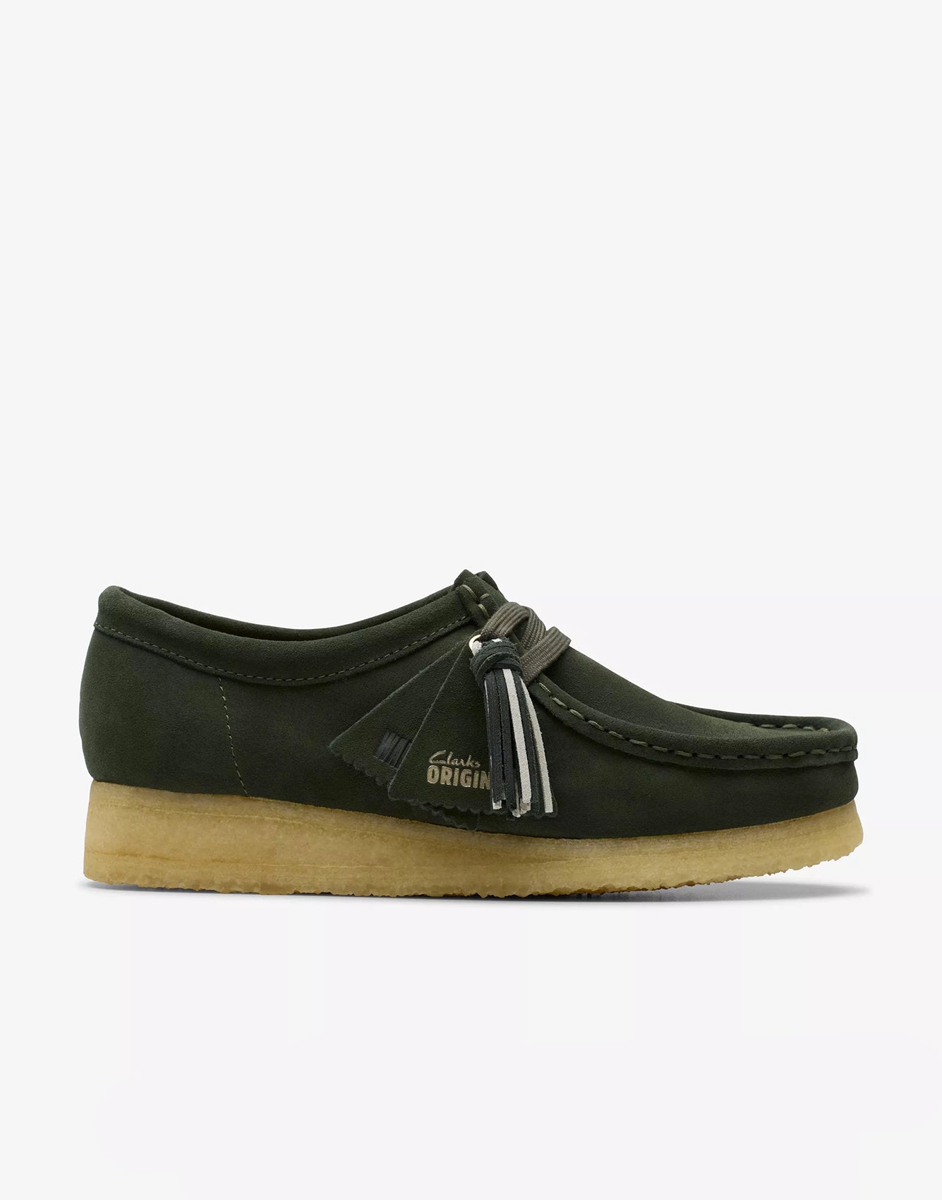 Clarks Wallabe Forest Green Suede