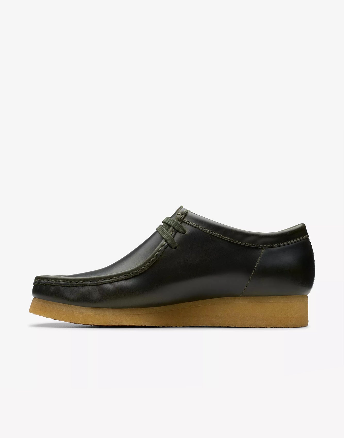 Clarks Wallabe Forest Green Leather