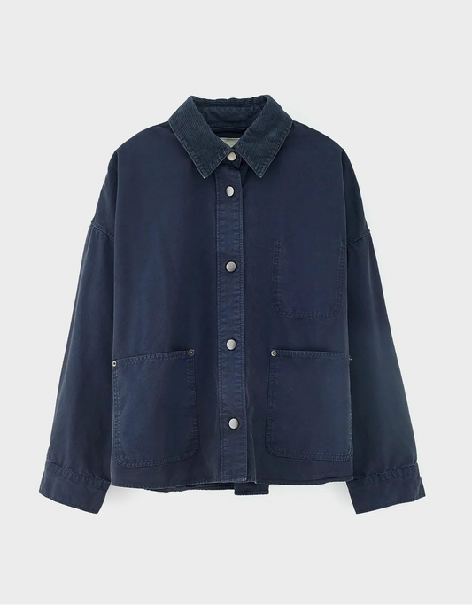 Bellerose Wandy Relaxed Overshirt Navy