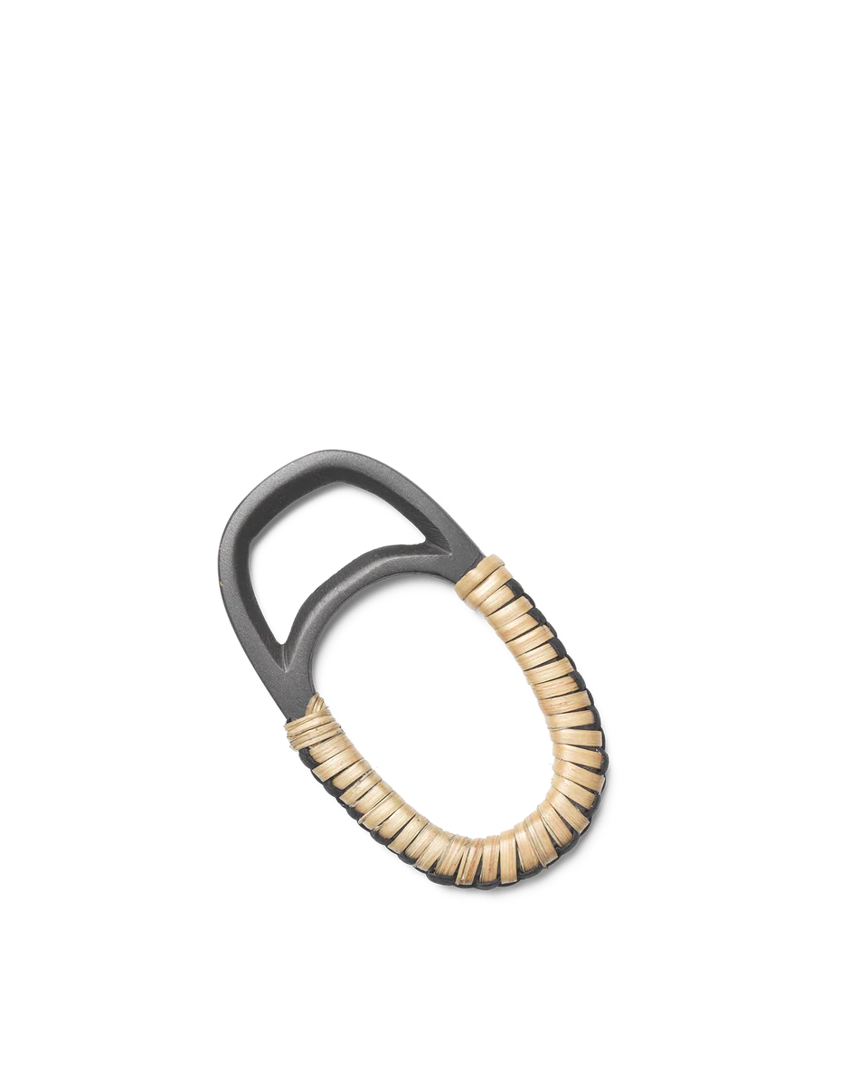 Ferm Living Weave Bottle Opener Natural/Black Brass