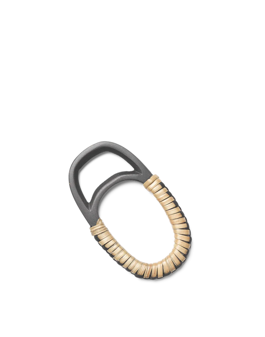 Ferm Living Weave Bottle Opener Natural/Black Brass