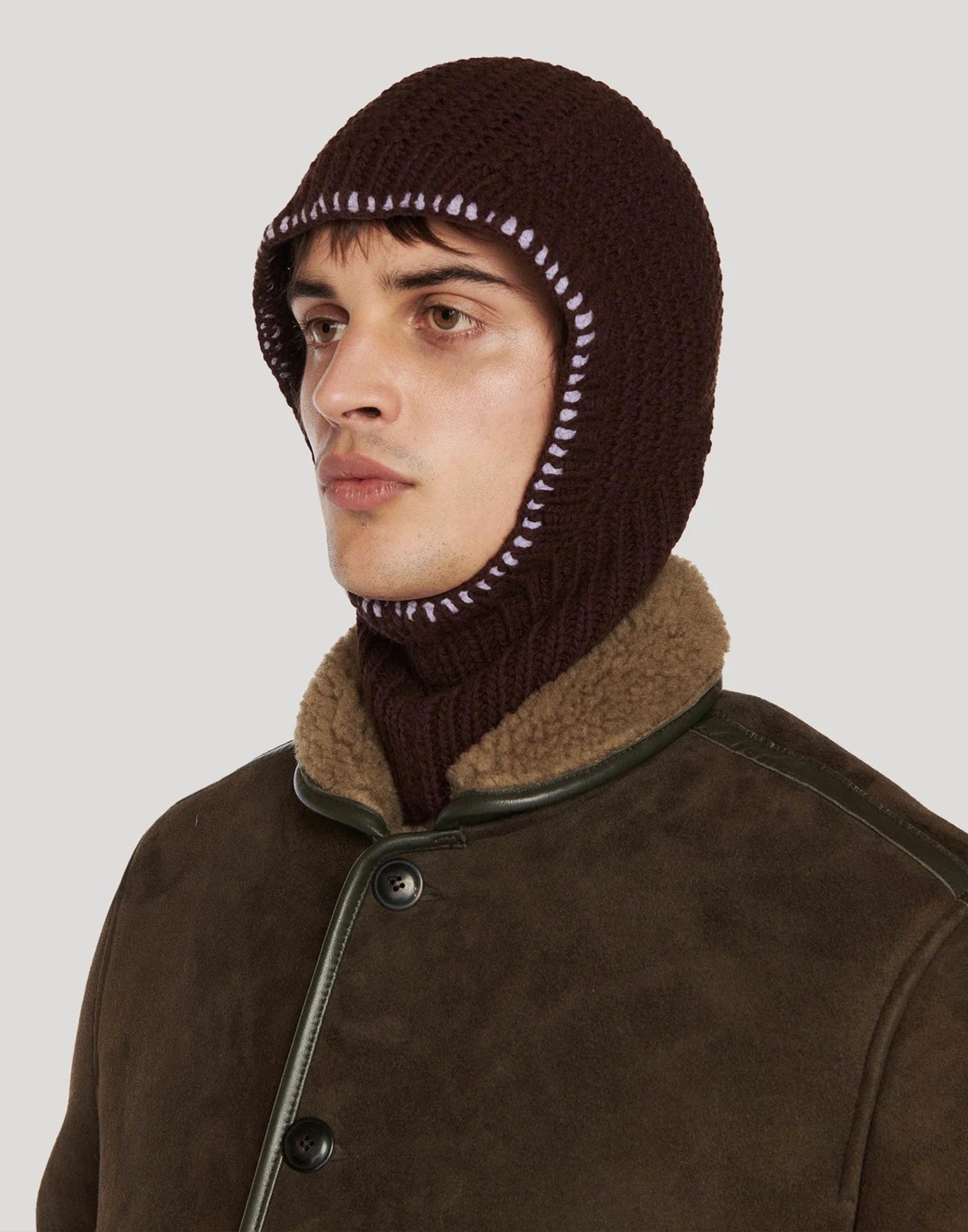 You Must Create Wool Balaclava Brown