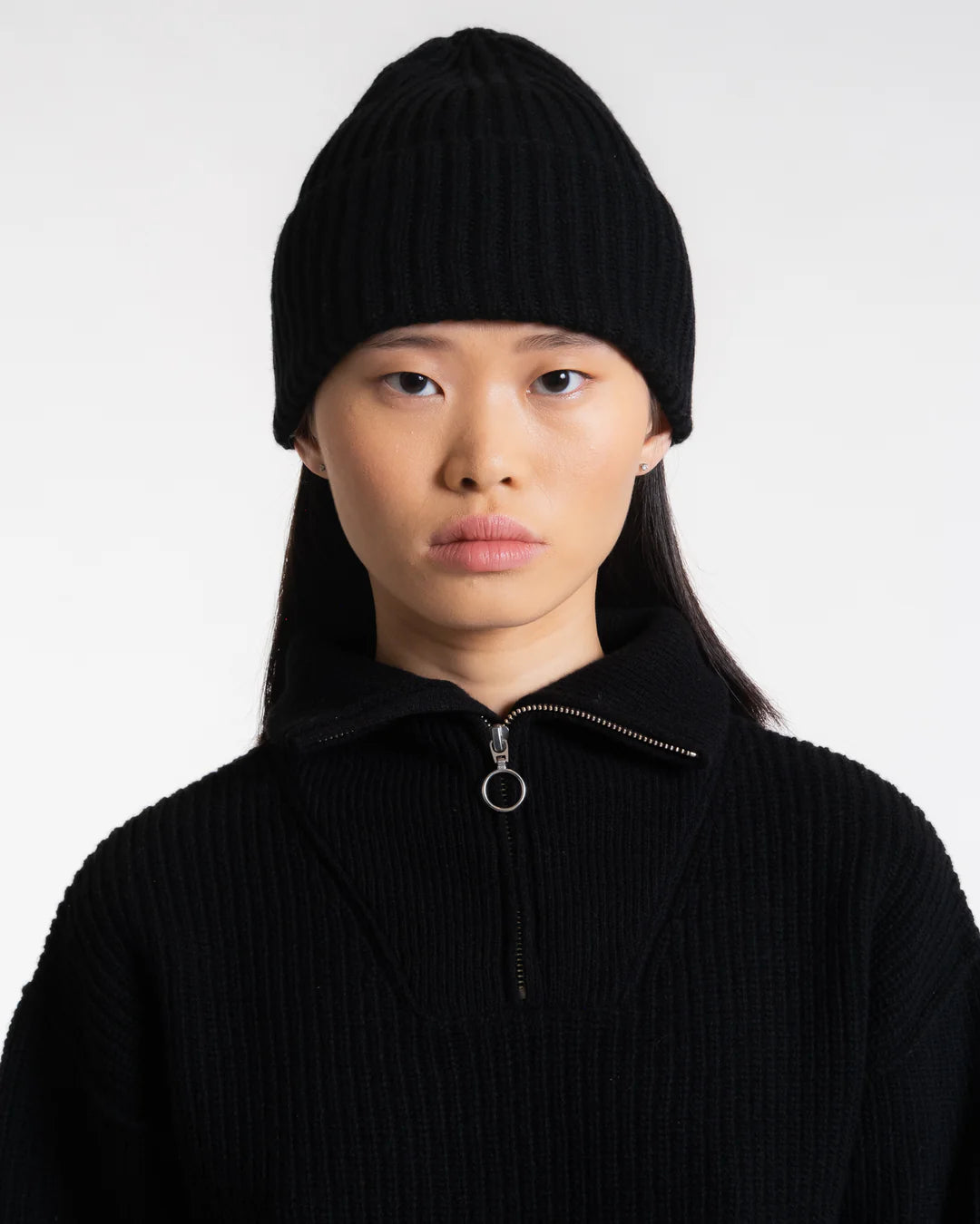 Girls Of Dust Wool Cashmere Beanie Black