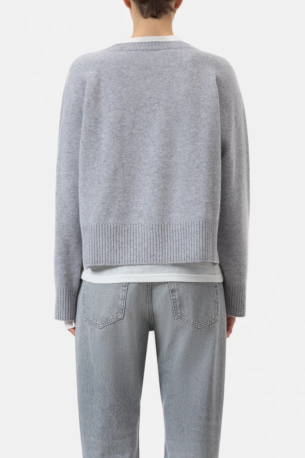 Closed Wool Jumper Light Grey Melange