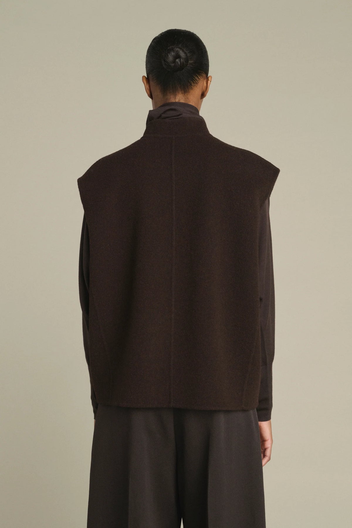 Soeur Adeline Boxy Sleeves Jacket Dark Brown