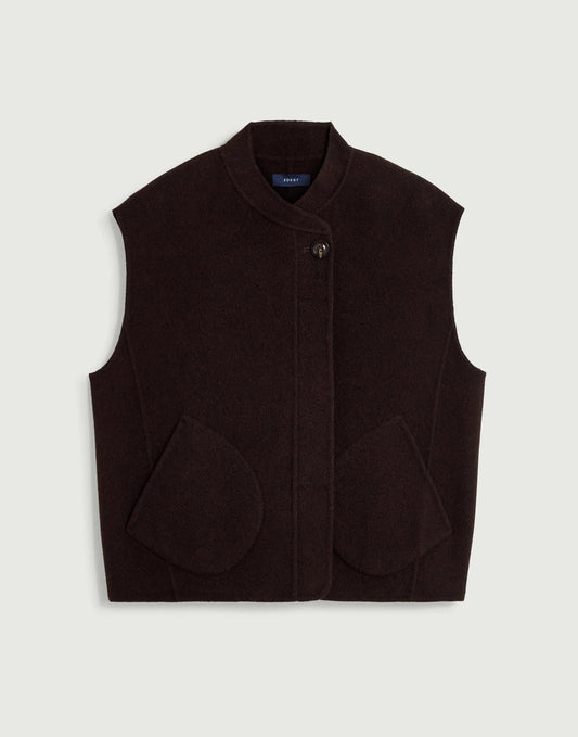 Soeur Adeline Boxy Sleeves Jacket Dark Brown