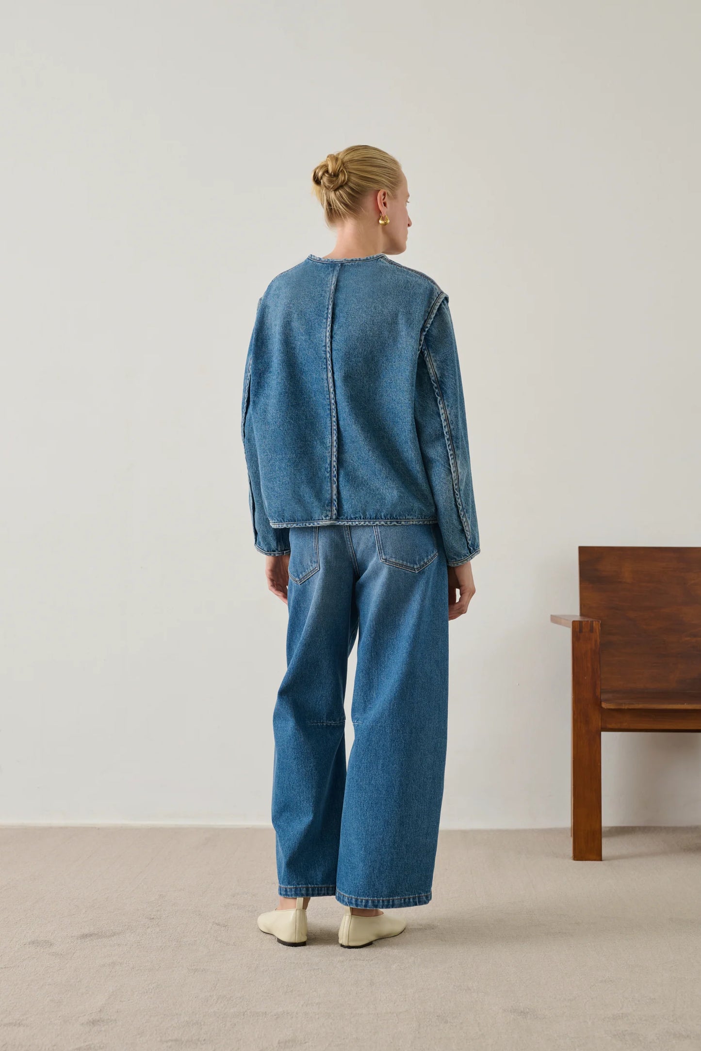 Soeur Agatha Denim Jacket Blue