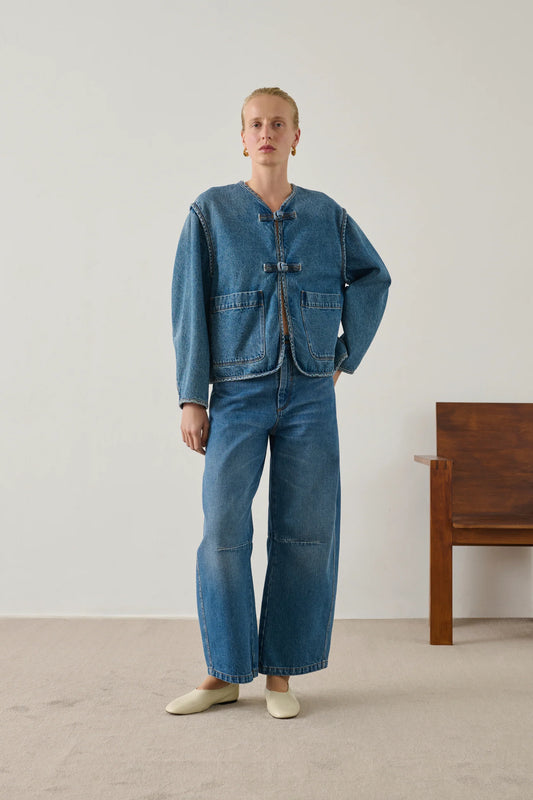 Soeur Agatha Denim Jacket Blue