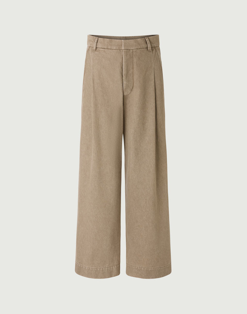 Soeur Devy Pleated Trousers Beige