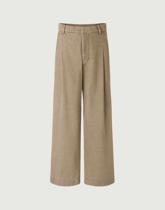 Soeur Devy Pleated Trousers Beige