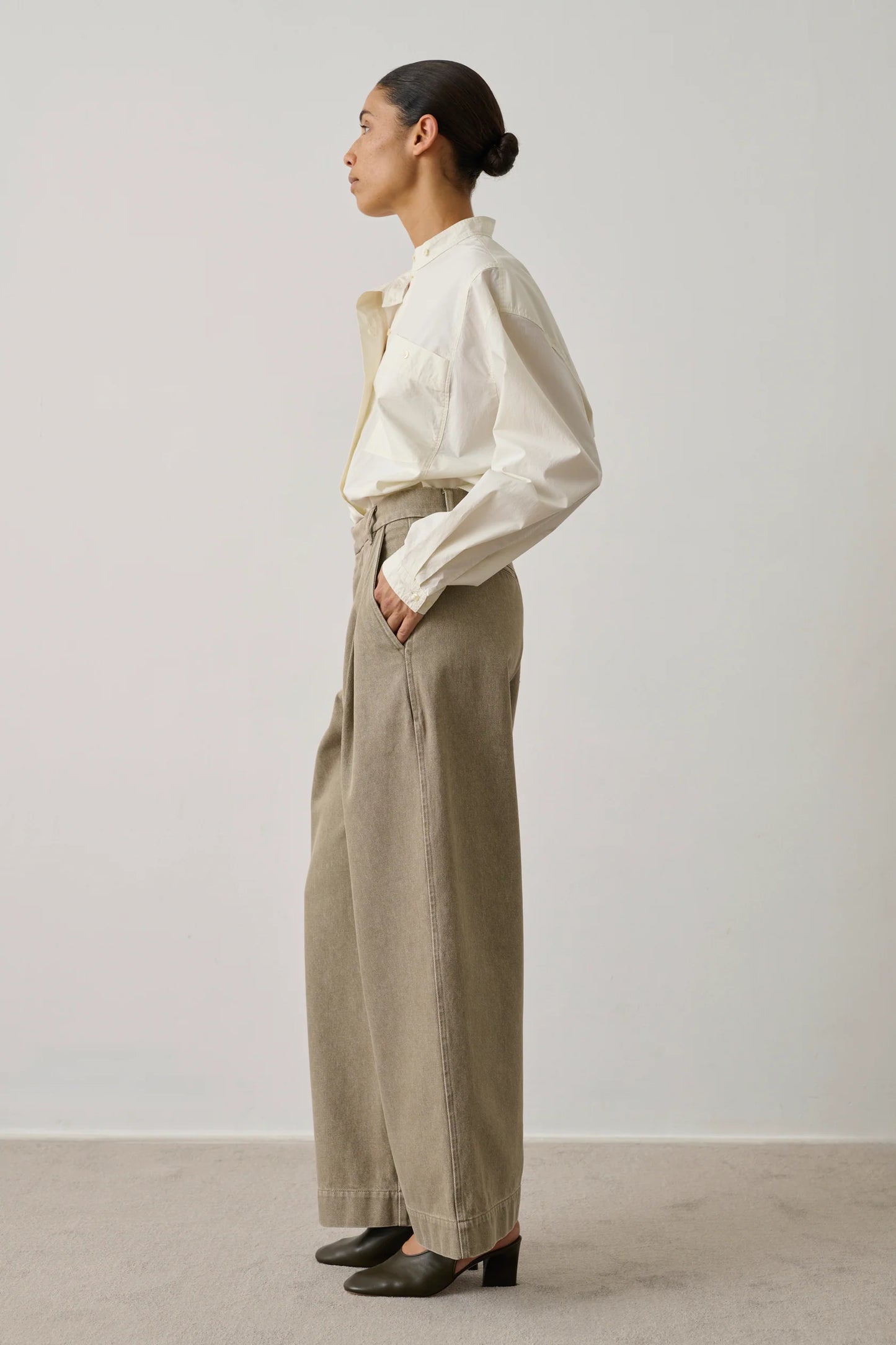 Soeur Devy Pleated Trousers Beige