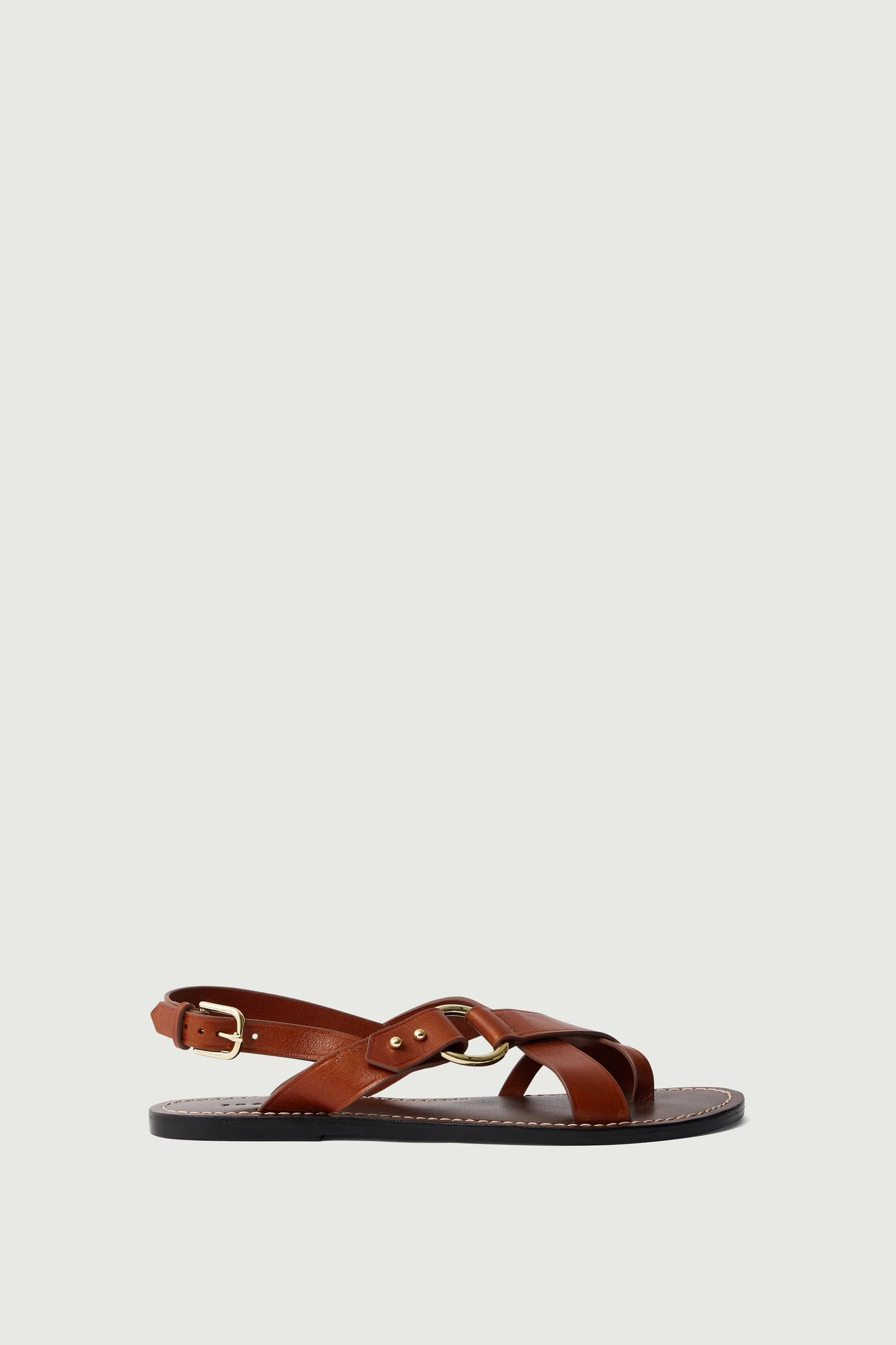 Soeur Florence Leather Sandals Cognac