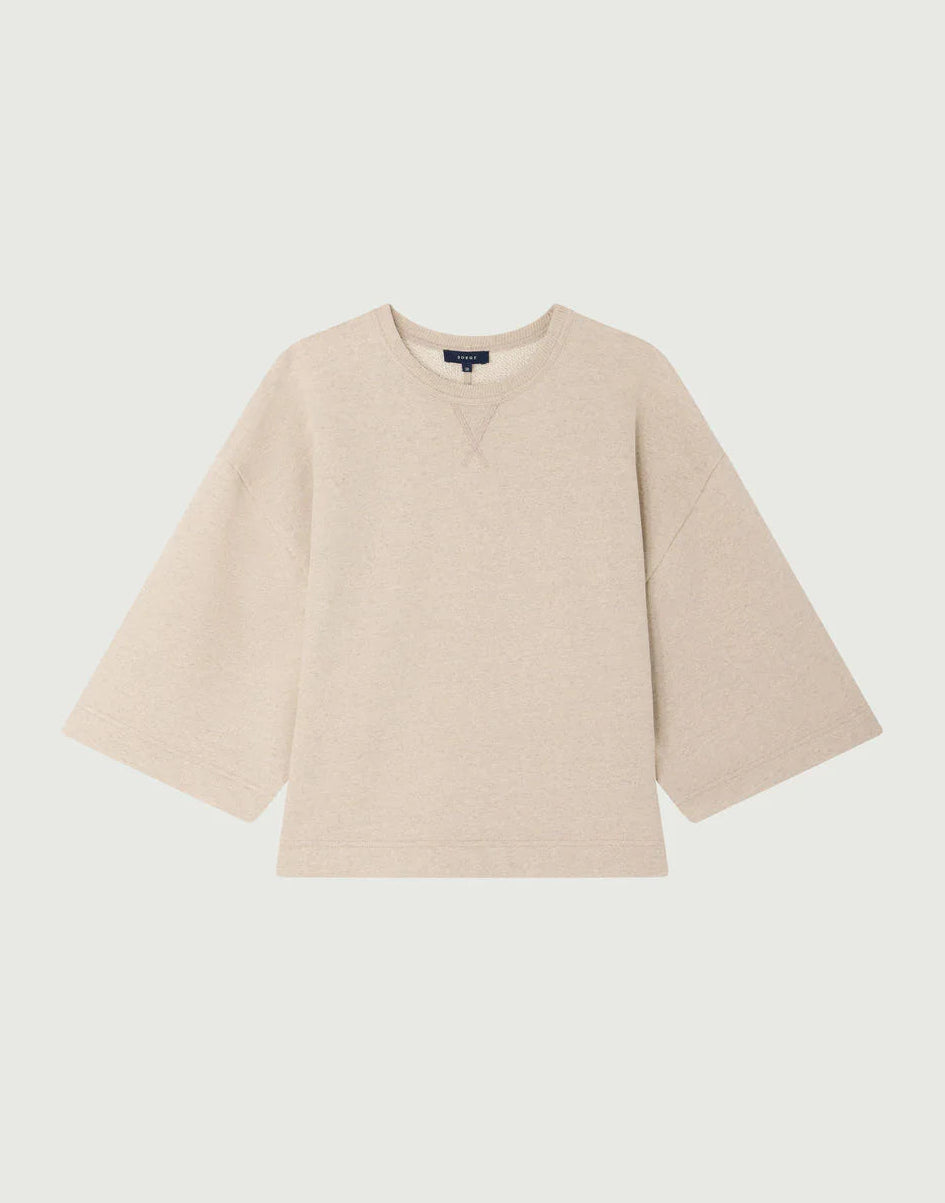 Soeur Iksan Sweatshirt Marled Beige Chinè