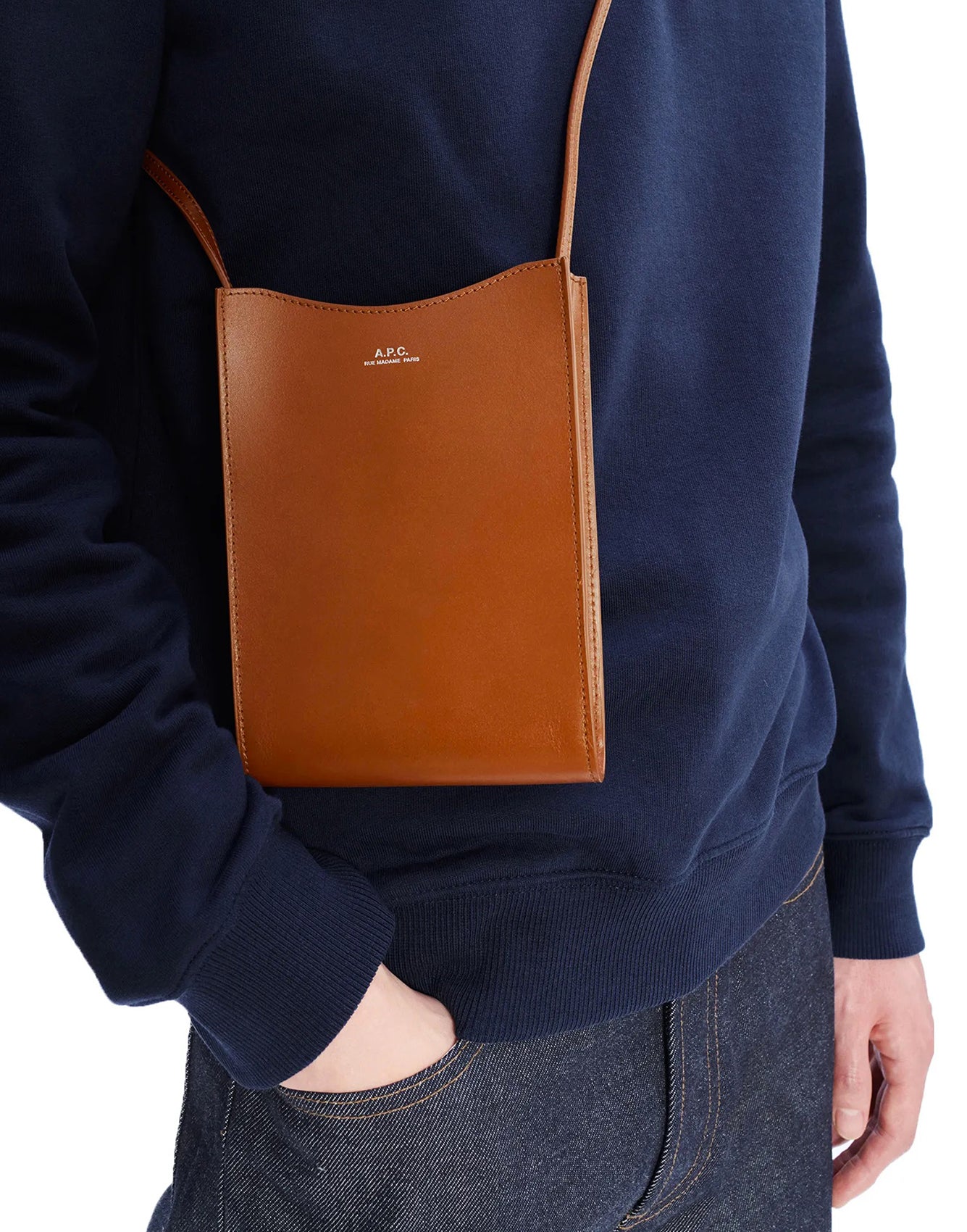 A.P.C. Jamie Neck Pouch Nut