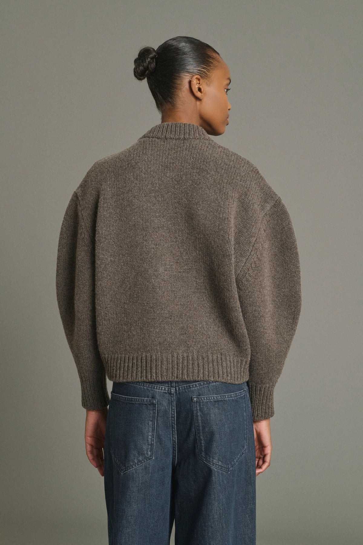 Soeur Leonard Cardigan Boxy Marron Glacé