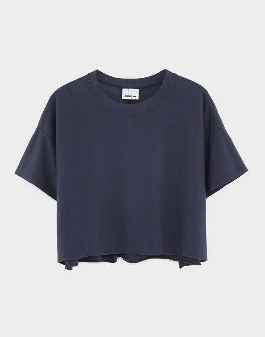 Bellerose Farpy Cropped T-shirt Navy