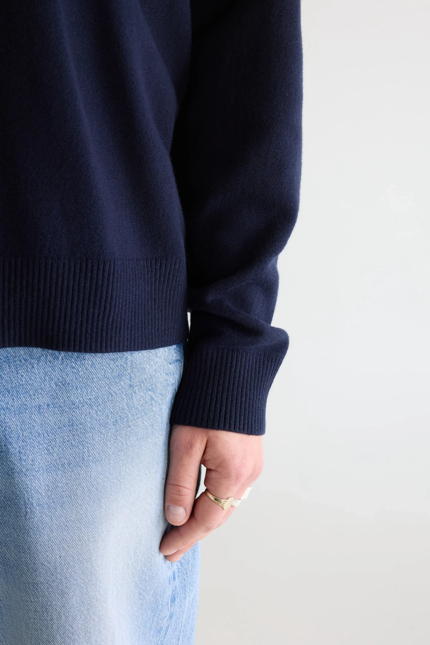 Bellerose Geobo Polo Neck Sweater Navy/Parker