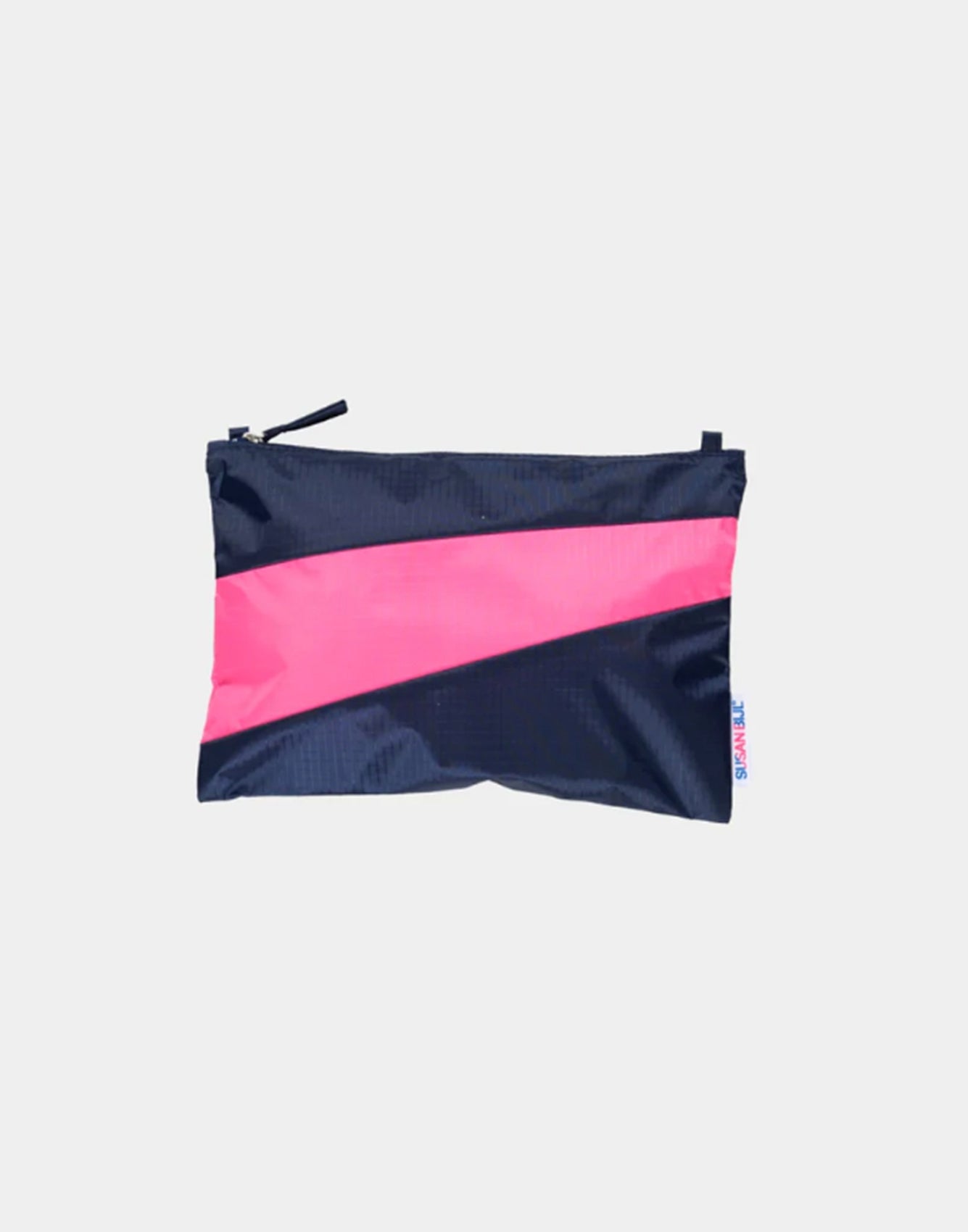 Susan Bijl The New Pouch Navy&Fluo Pink Medium