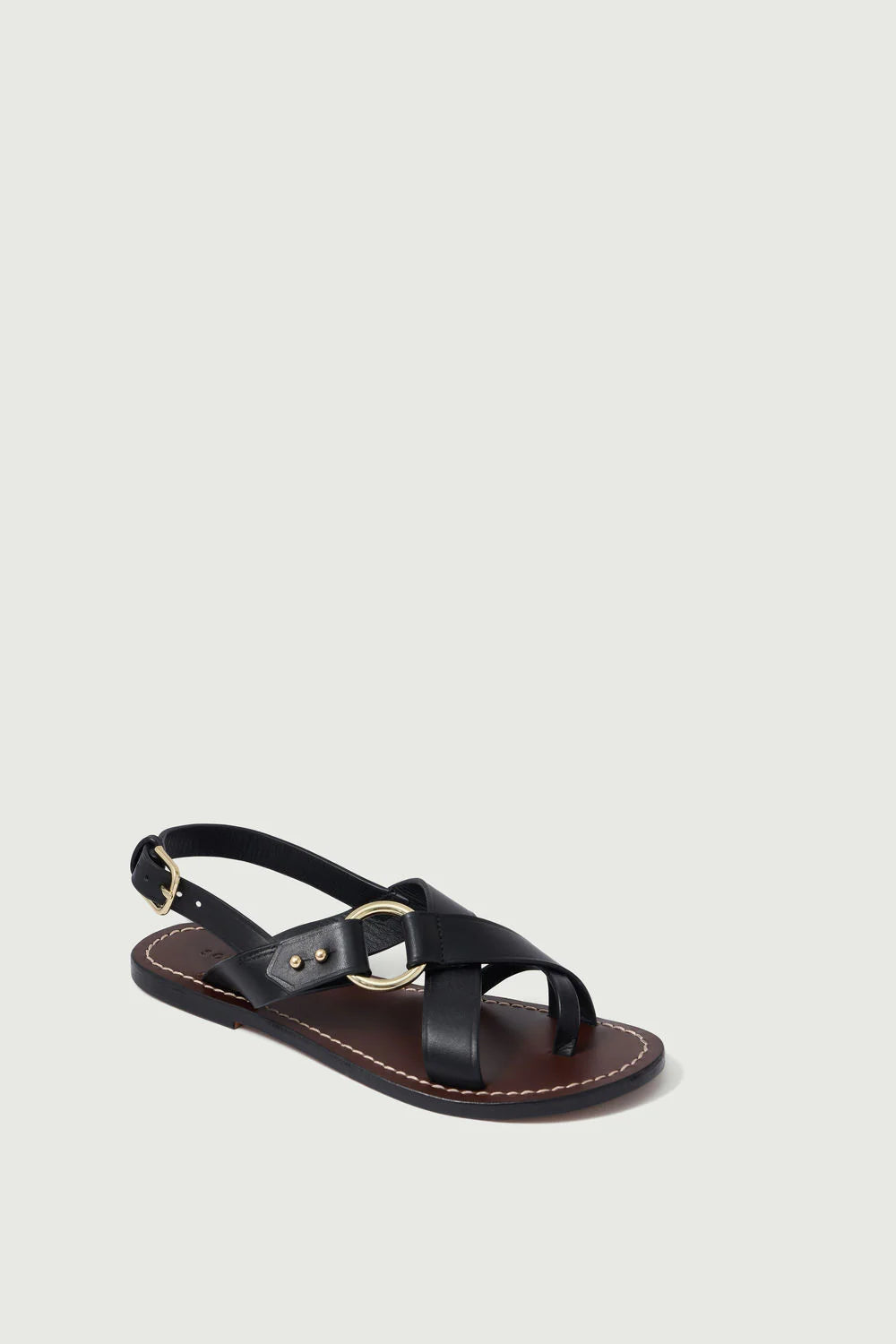 Soeur Florence Leather Sandals Black