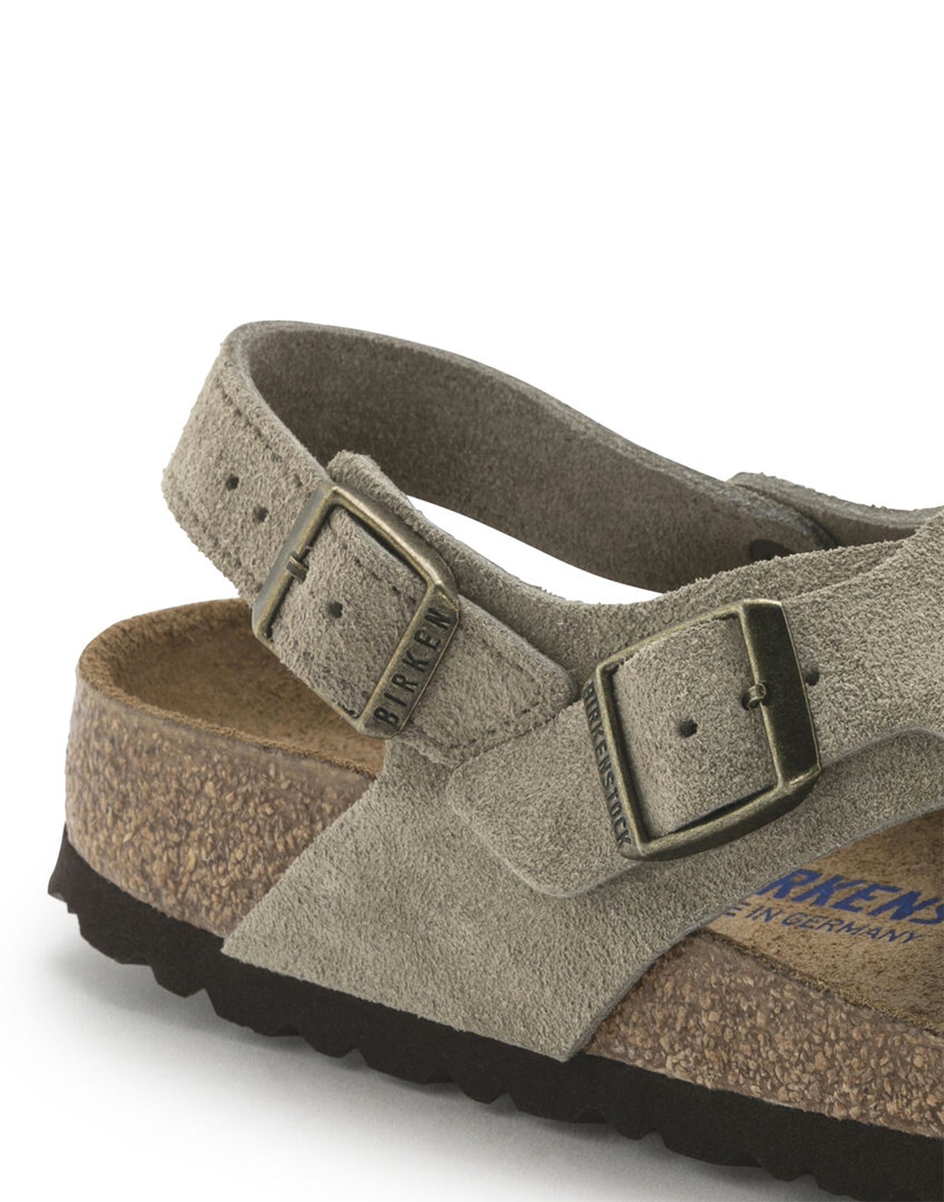 Birkenstock Tulum SFB Taupe Suede Leather