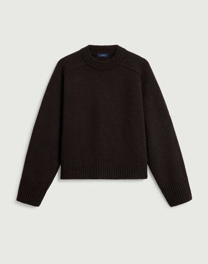 Soeur Will Boxy Pullover Split Chocolate