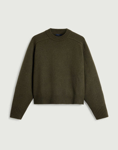 Soeur Will Boxy Pullover Split Khaki Marl