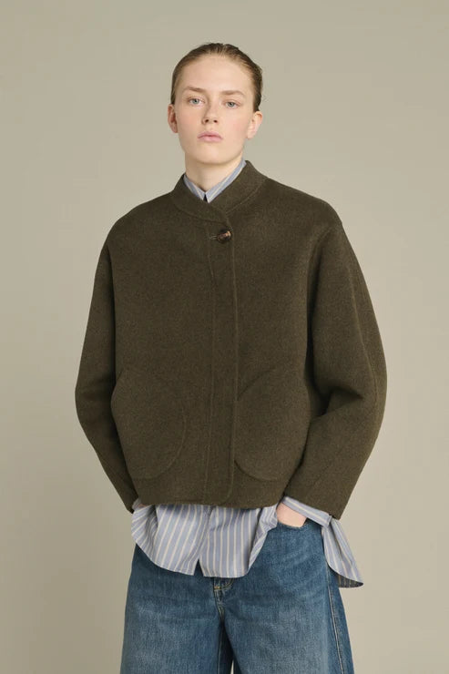 Soeur Windsor Boxy Jacket Khaki Marl