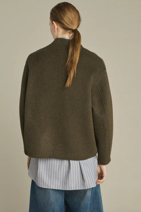 Soeur Windsor Boxy Jacket Khaki Marl