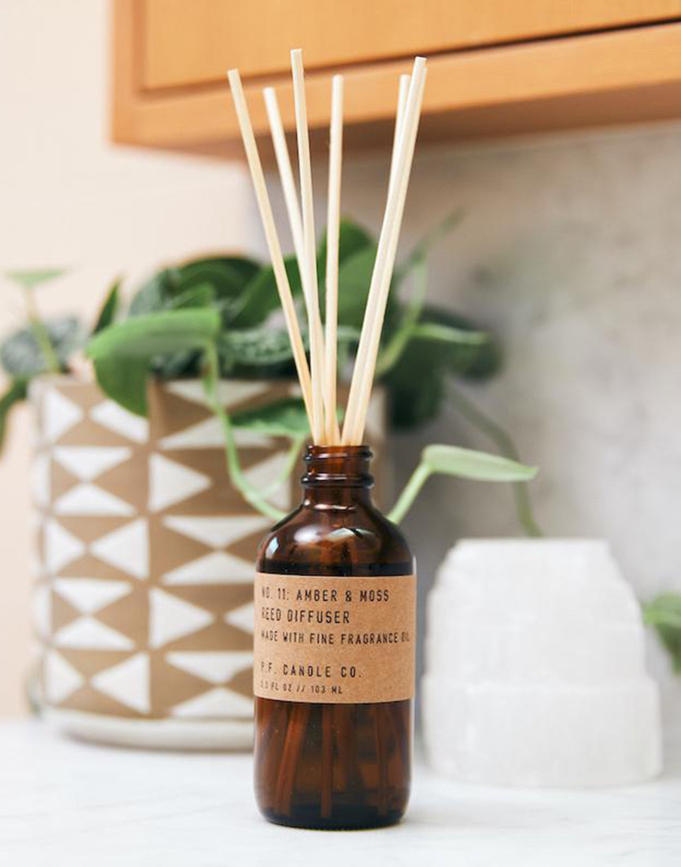 P.F. Candle Co. Amber & Moss– 3.5 fl oz Reed Diffuser
