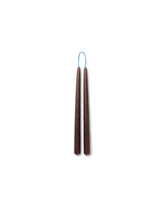 Ferm Living Dipped Candles - Set of 2 Brown