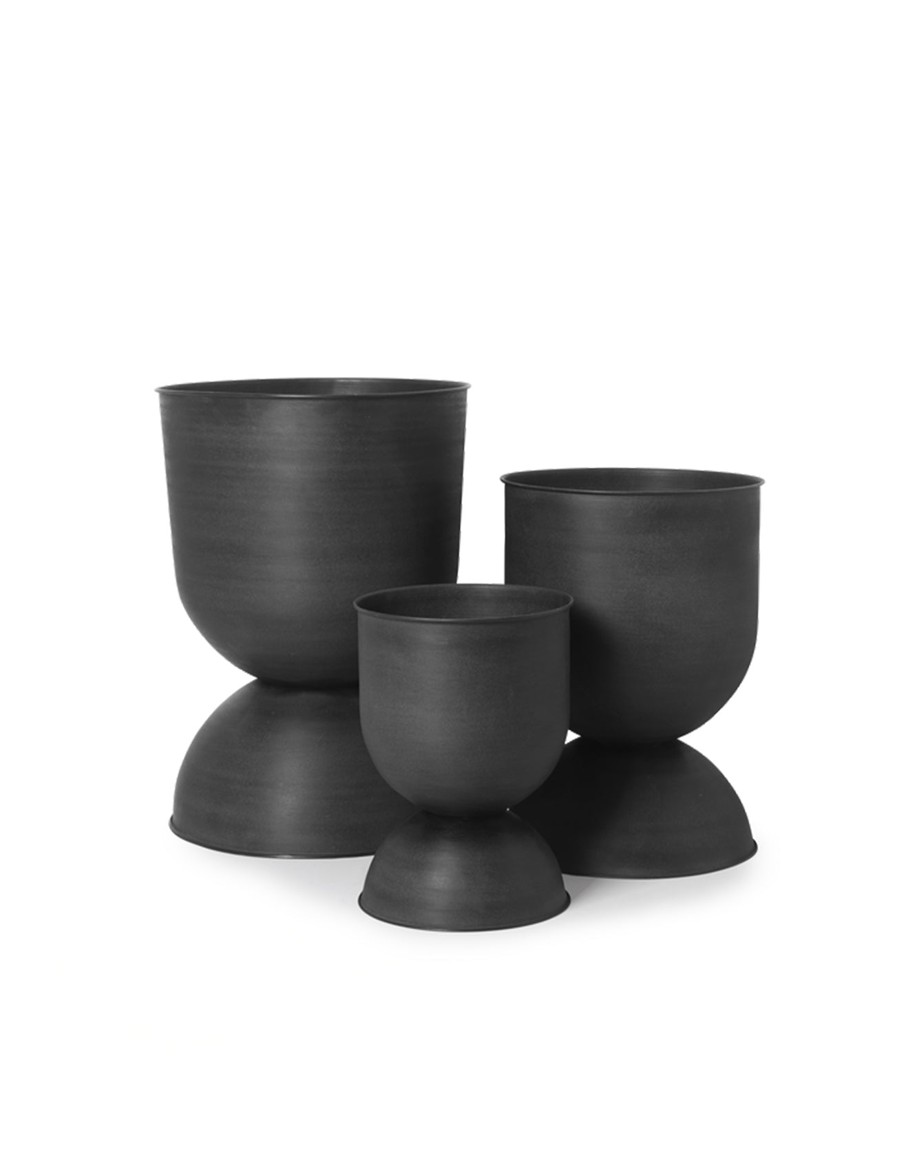 Ferm Living Hourglass Pot - Black Small