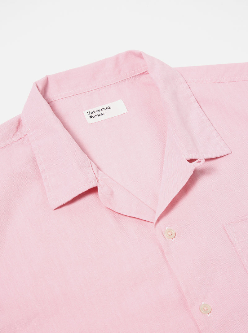 Universal Works Road Shirt In Pink Organic Oxford