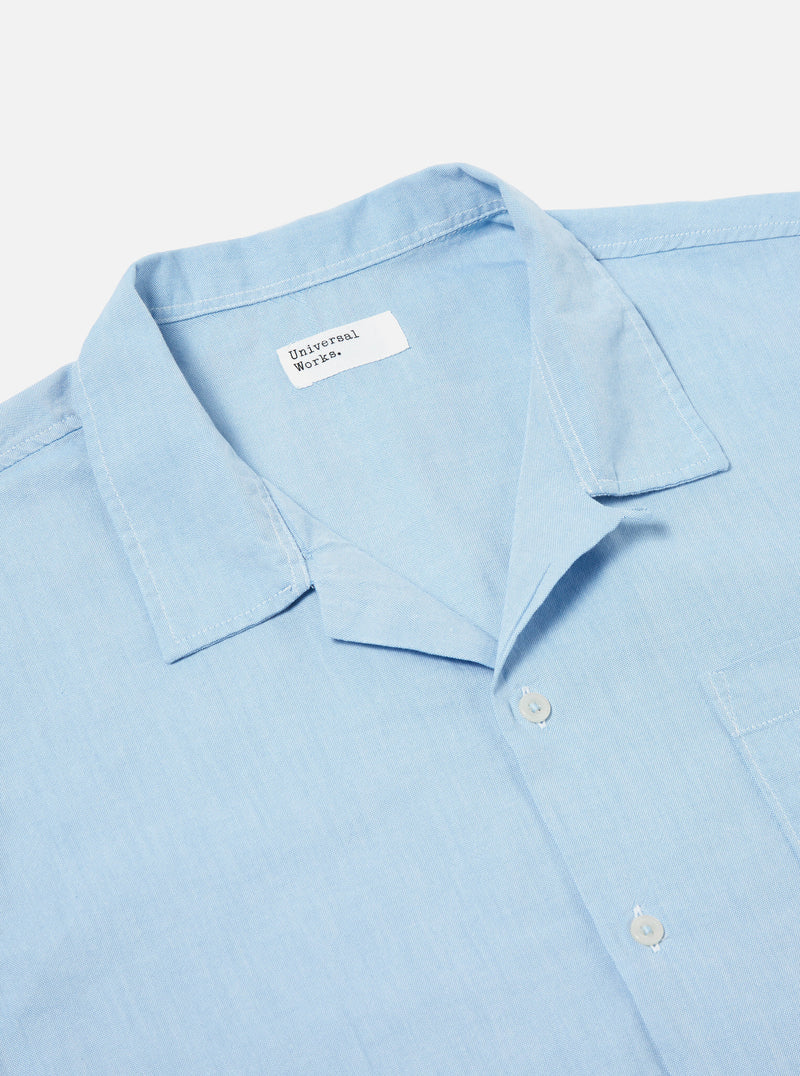 Universal Works Road Shirt In Sky Organic Oxford