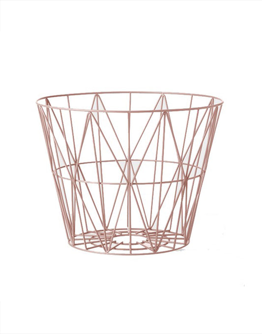 Ferm Living Wire Basket Medium rose